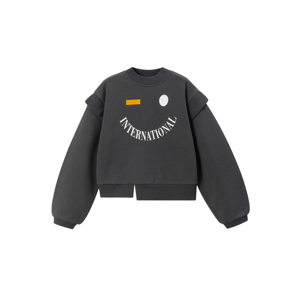 Sudadera niña gris