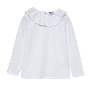 Camiseta blanca básica manga larga