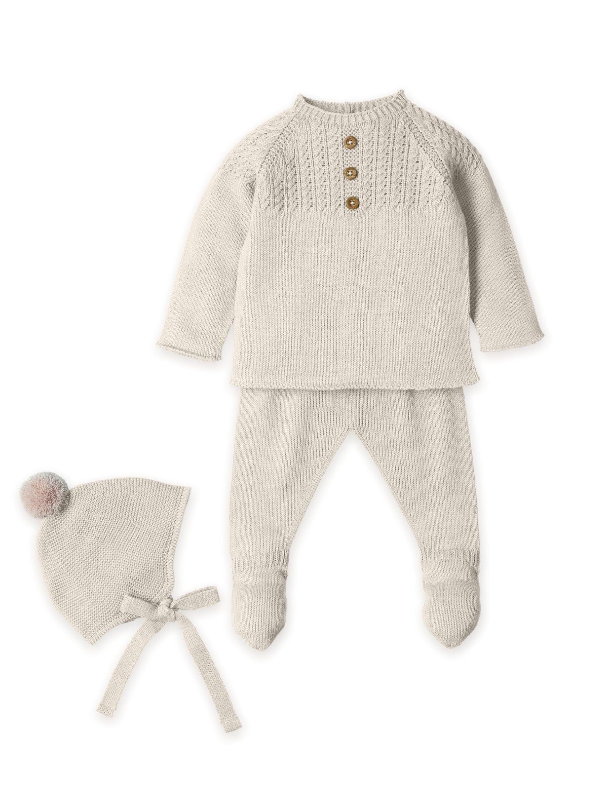 Conjunto 3 piezas canesú trencitas ¨Laurel Grace¨
