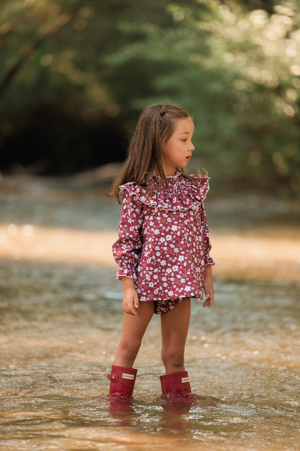 Vestido Flores Rojas