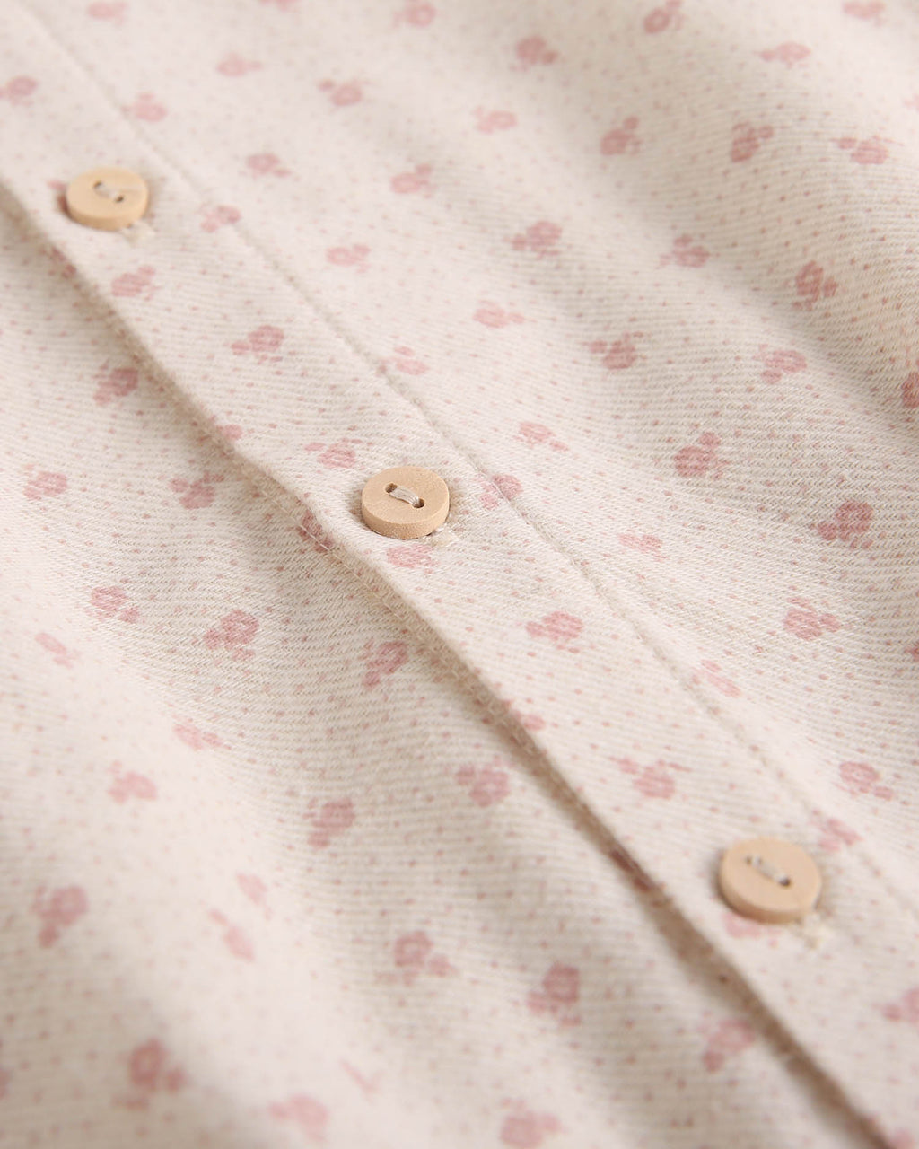 Ranita de bebé niña beige con estampado de flores rosas