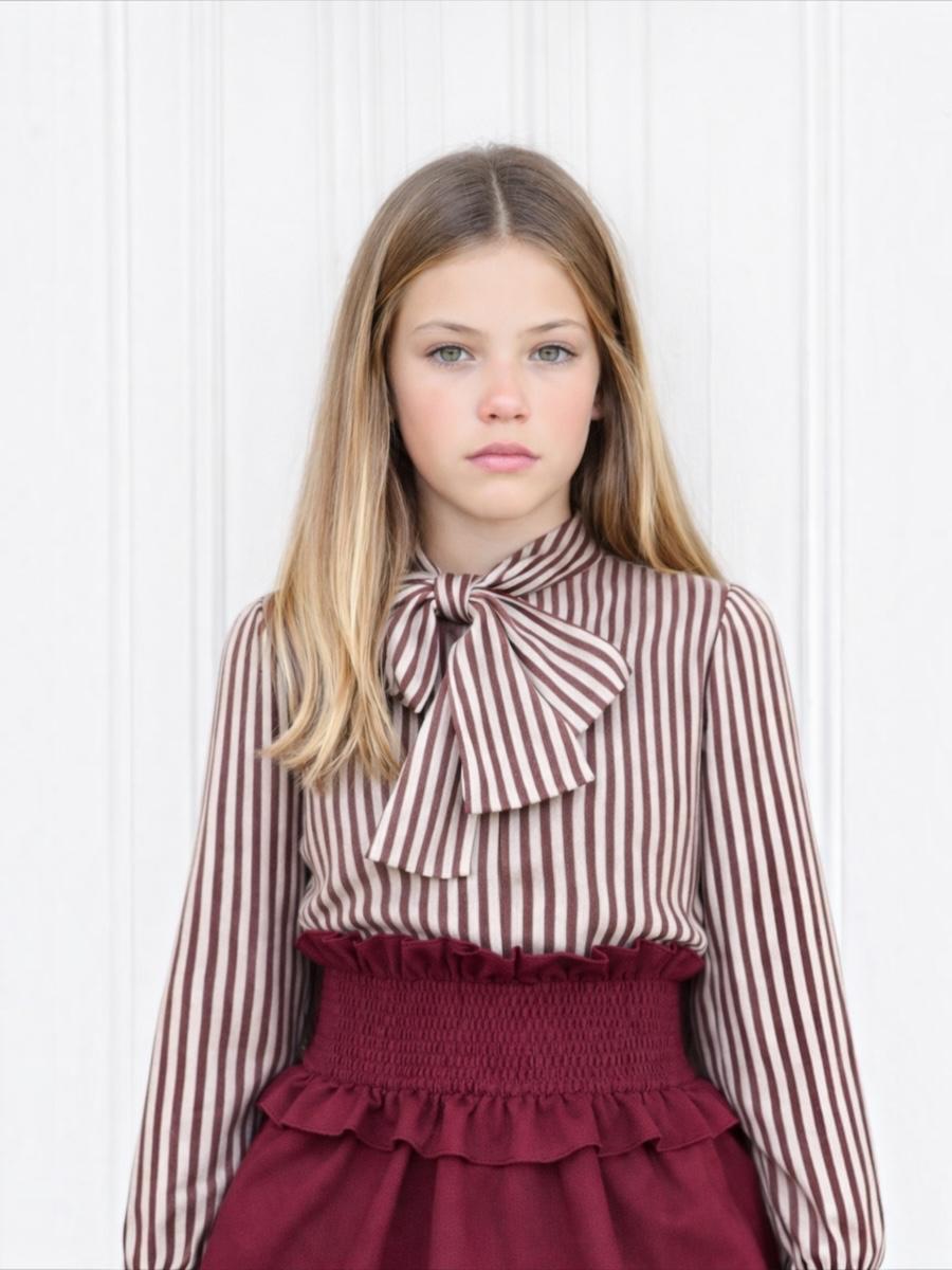 Conjunto Niña Falda y Blusa Rayas Eve Children