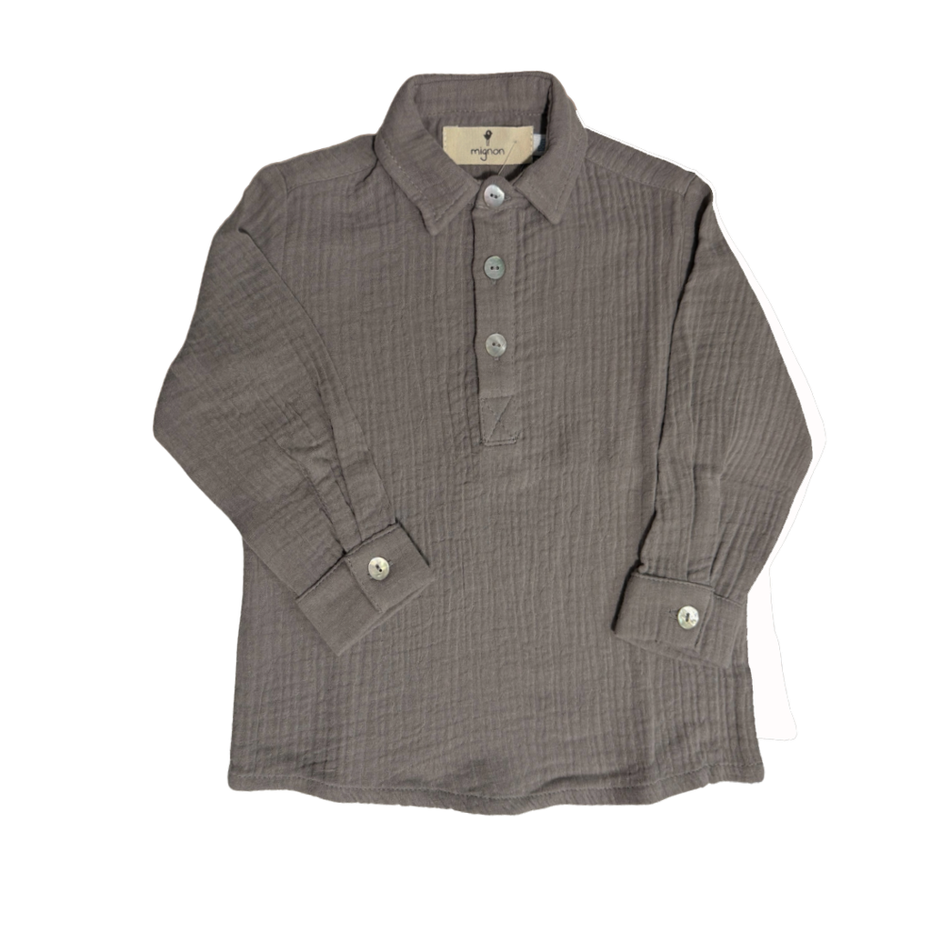 Polera bambula gris
