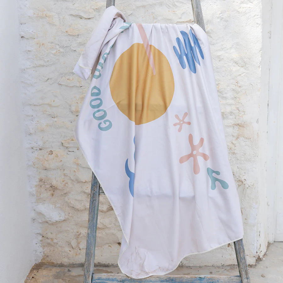 Toalla de playa infantil 90x160cm Good Vibes