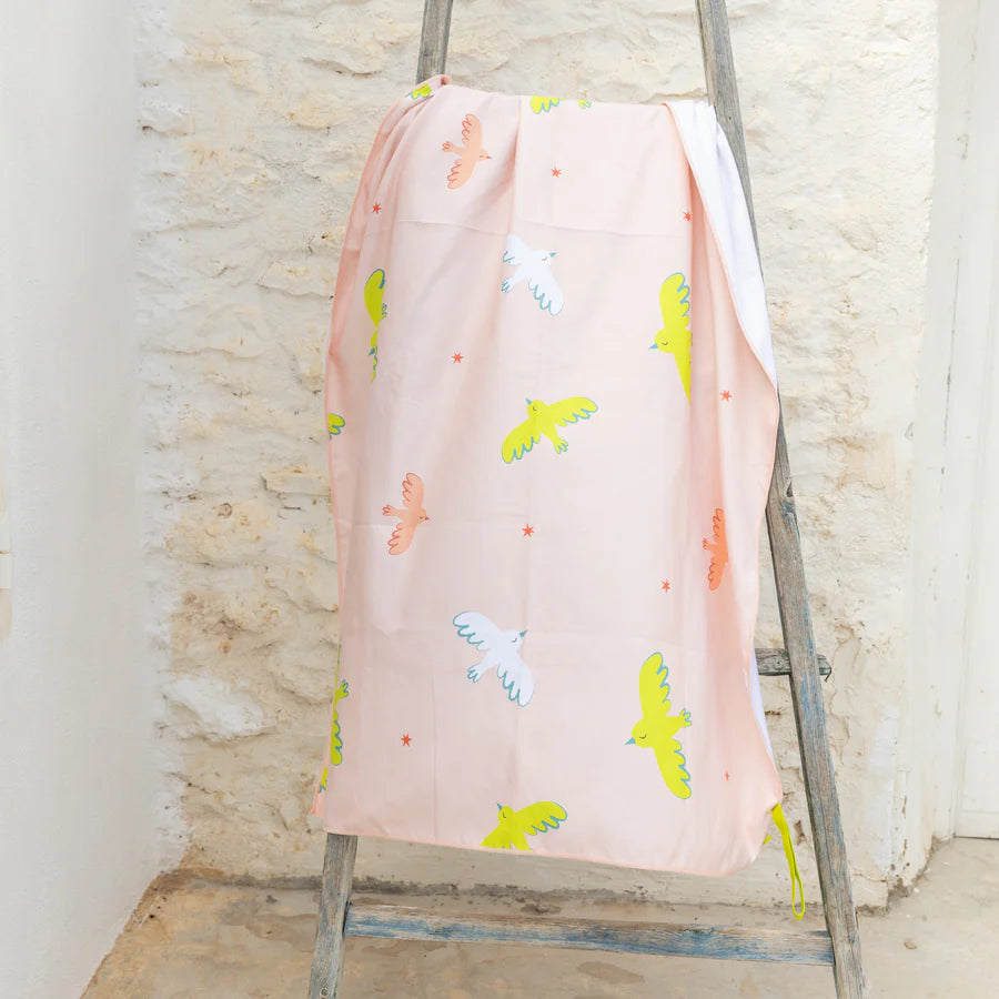 Toalla de playa infantil 90x160cm Tropicool Pink
