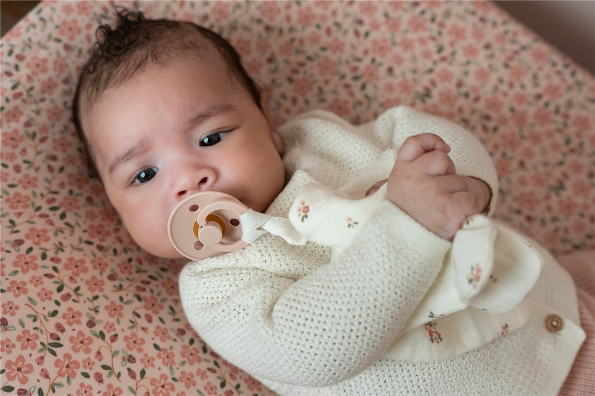 Doudou muselina florecitas
