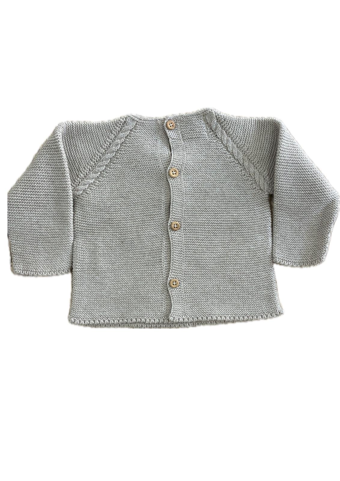 Jersey trenzado en sisa beige