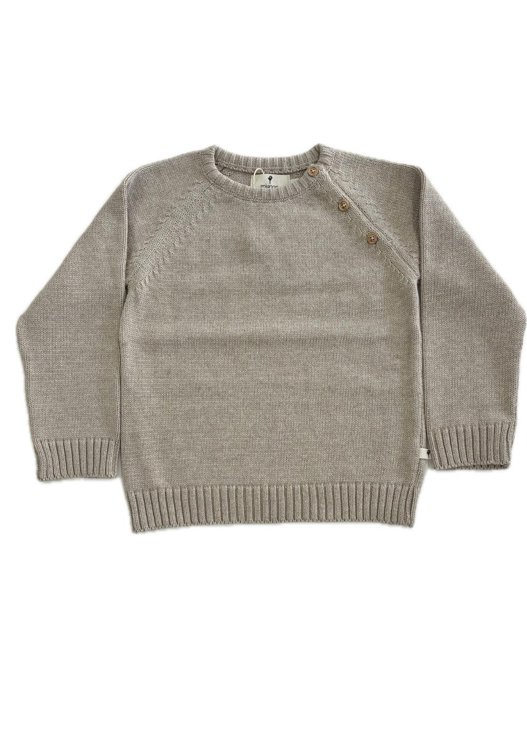 Jersey beige botones