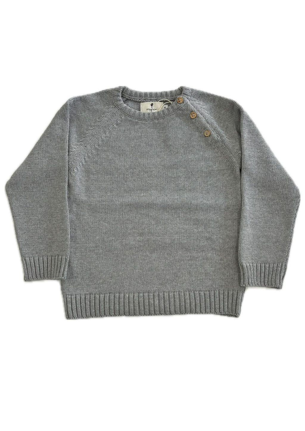 Jersey gris botones