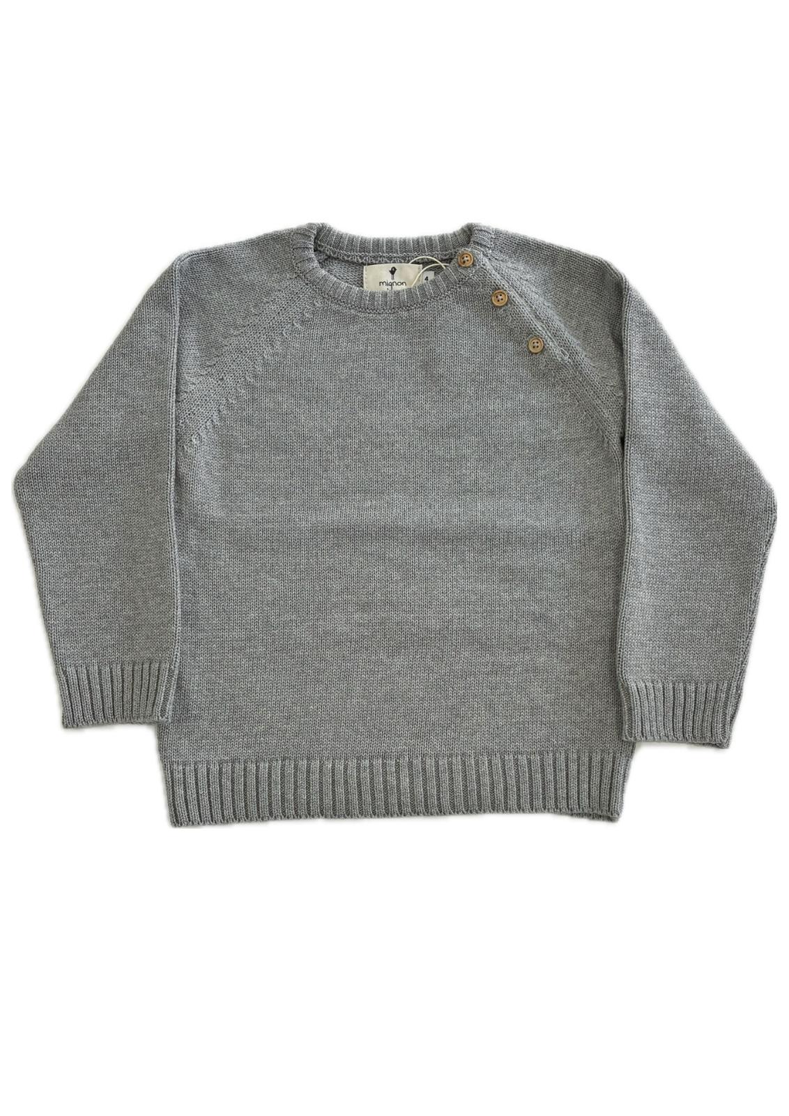 Jersey gris botones