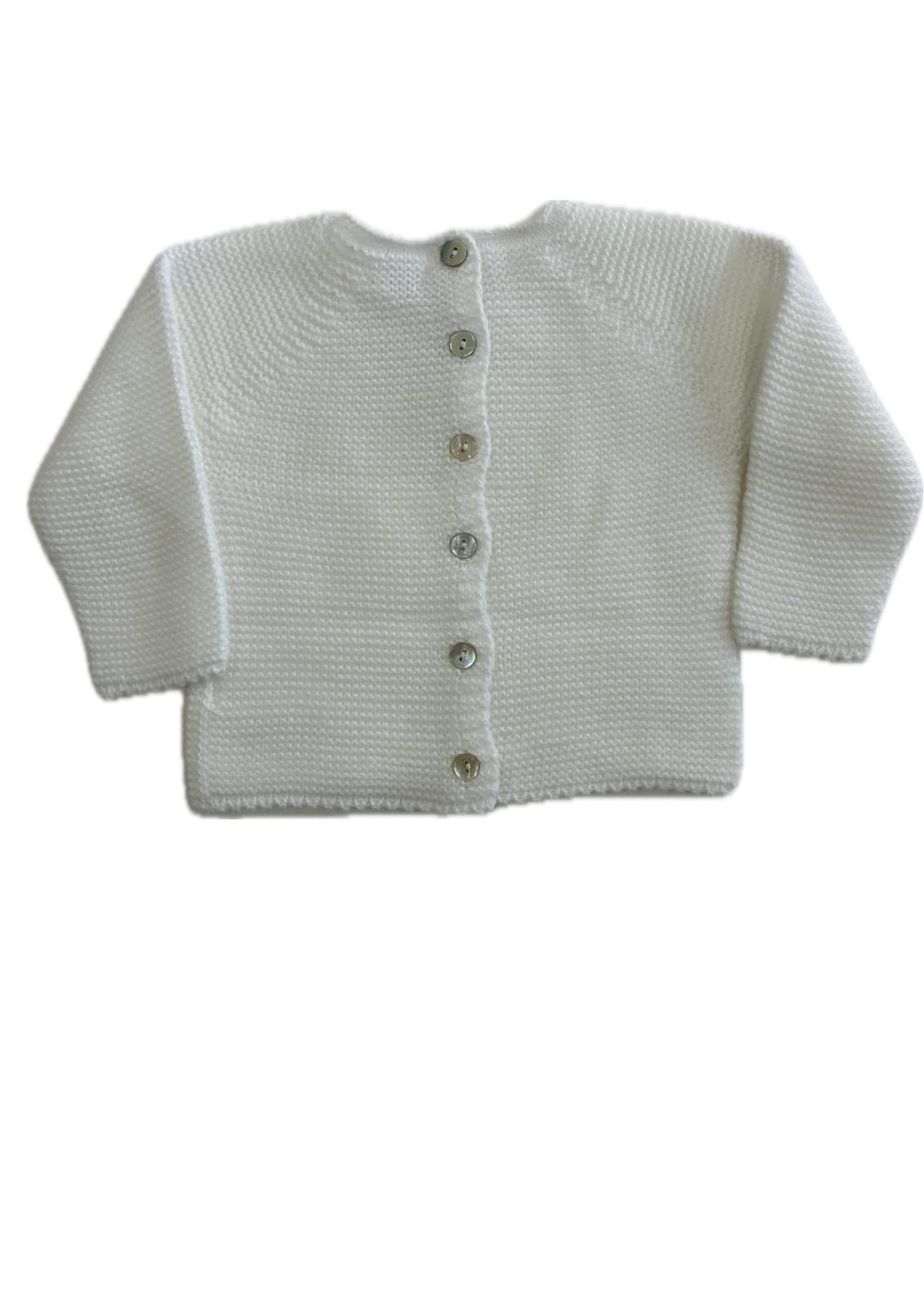 Jersey punto bobo blanco