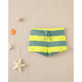 Bañador de bebé tipo bóxer de rayas con cintura ajustable
