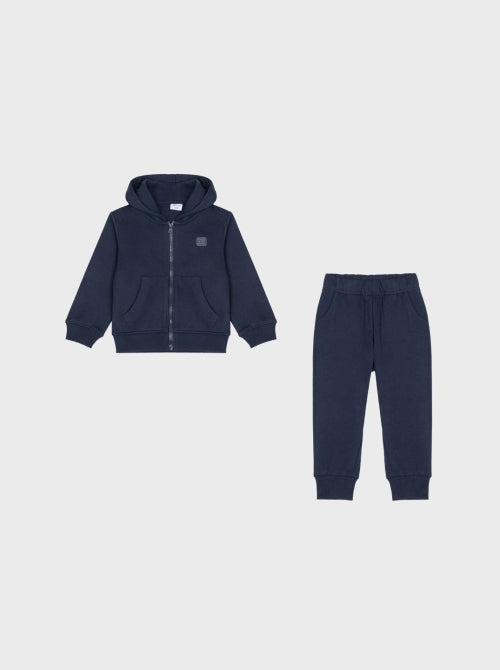 Conjunto chándal azul marino para bebé - vista frontal