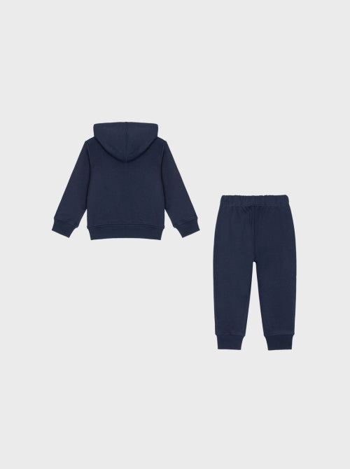 Conjunto chándal azul marino para bebé - vista trasera