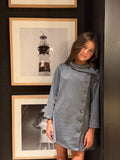 Vestido botones laterales y cuello envolvente Eve Children