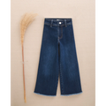 Pantalón de niña vaquero largo tipo palazzo