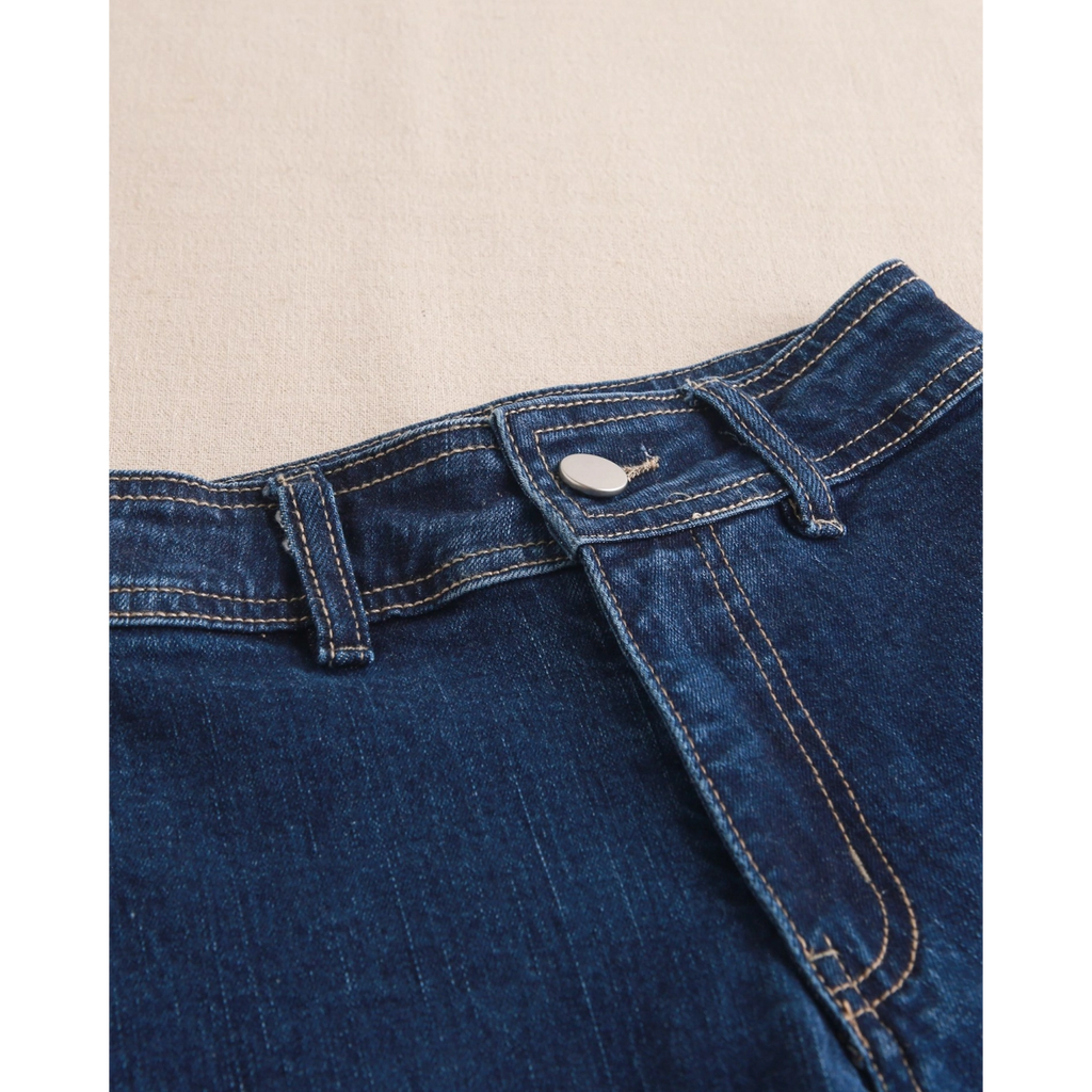 Pantalón de niña vaquero largo tipo palazzo