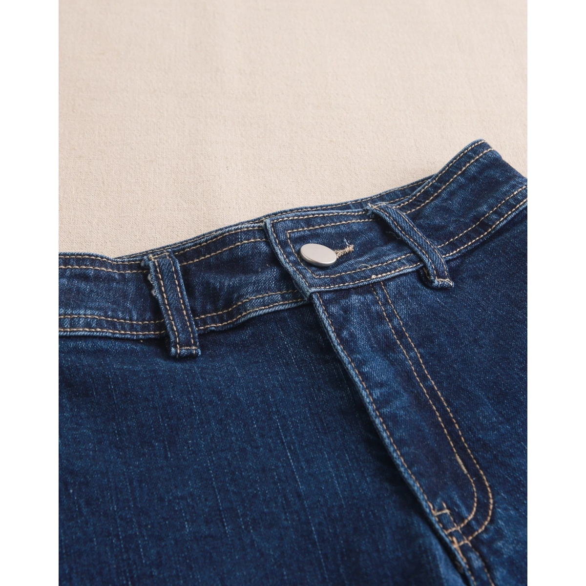 Pantalón de niña vaquero largo tipo palazzo