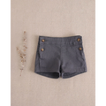 Short de bebé niño en gris con botones laterales
