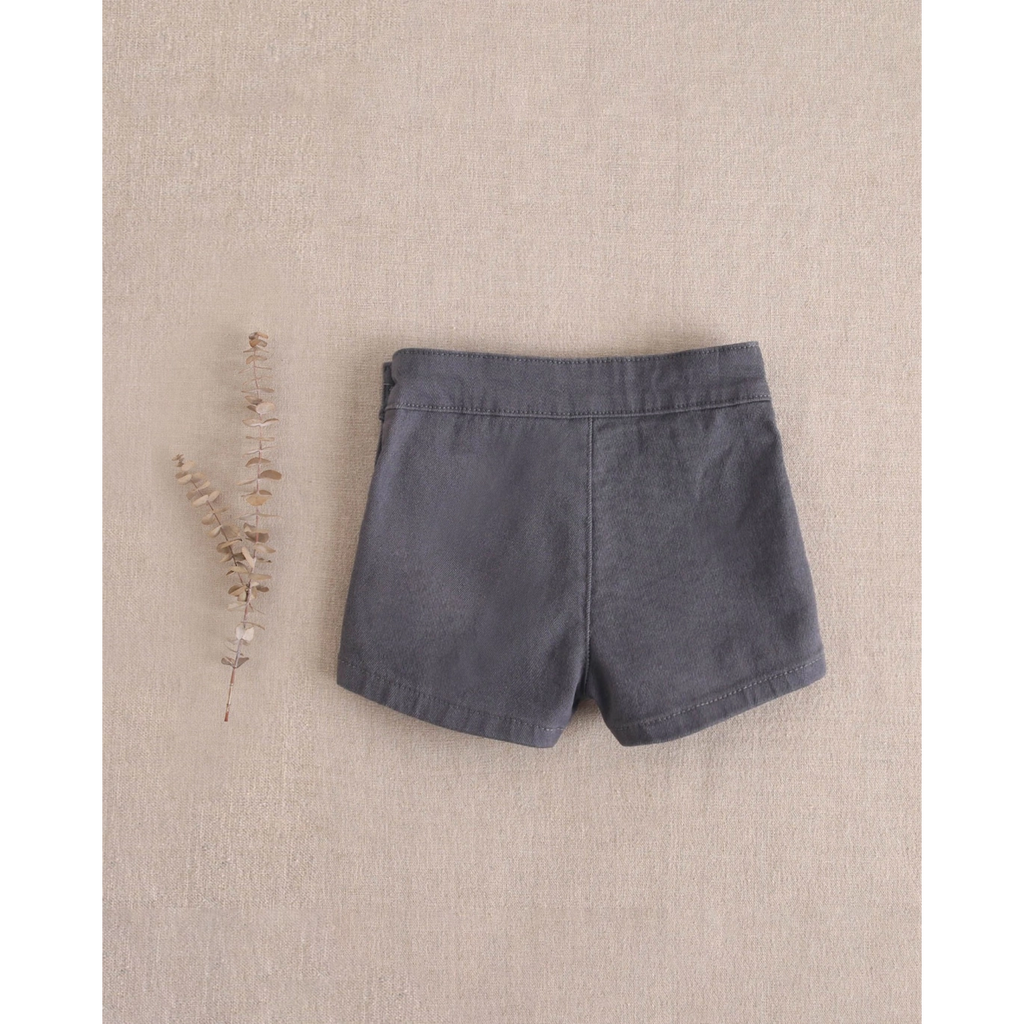 Short de bebé niño en gris con botones laterales